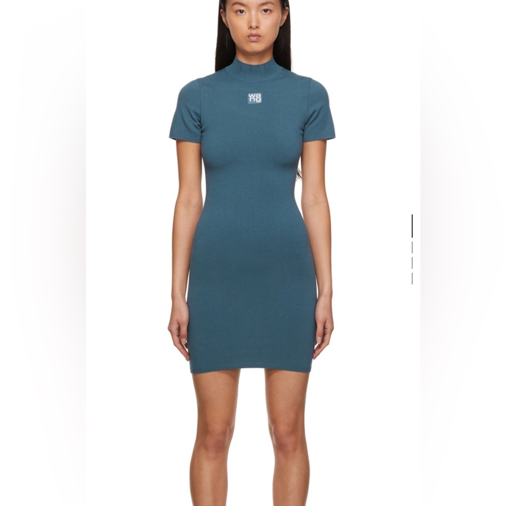Alexander Wang Blue Short Sleeve Dress